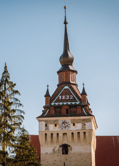 Turnul bisercii evanghelice - Saschiz